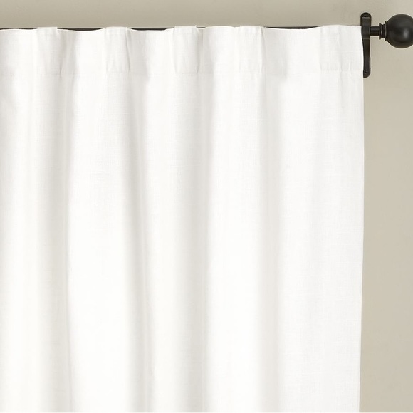 Pottery Barn Emery Blackout Linen Curtain - 2 panels - Picture 3 of 8